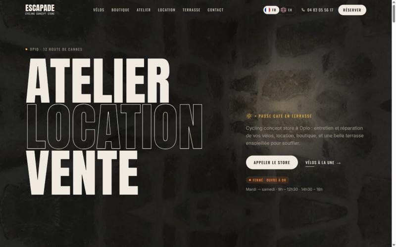 Accueil du site escapadeconceptstore.fr