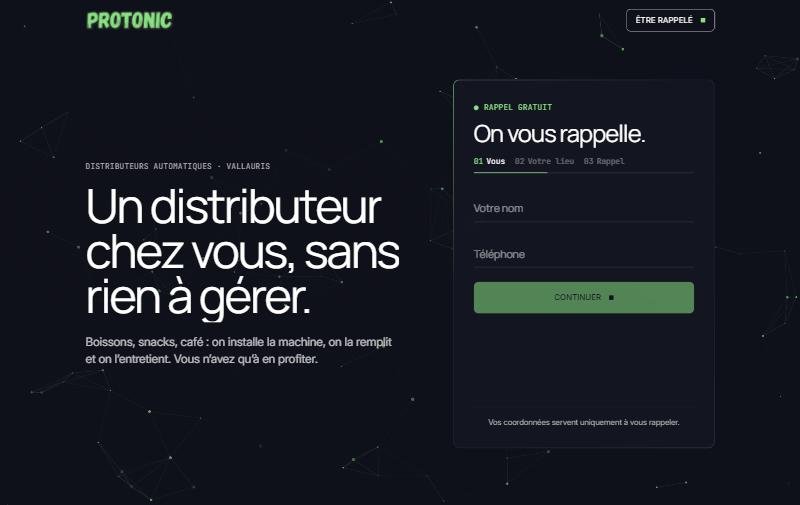 Accueil du site protonic.fr